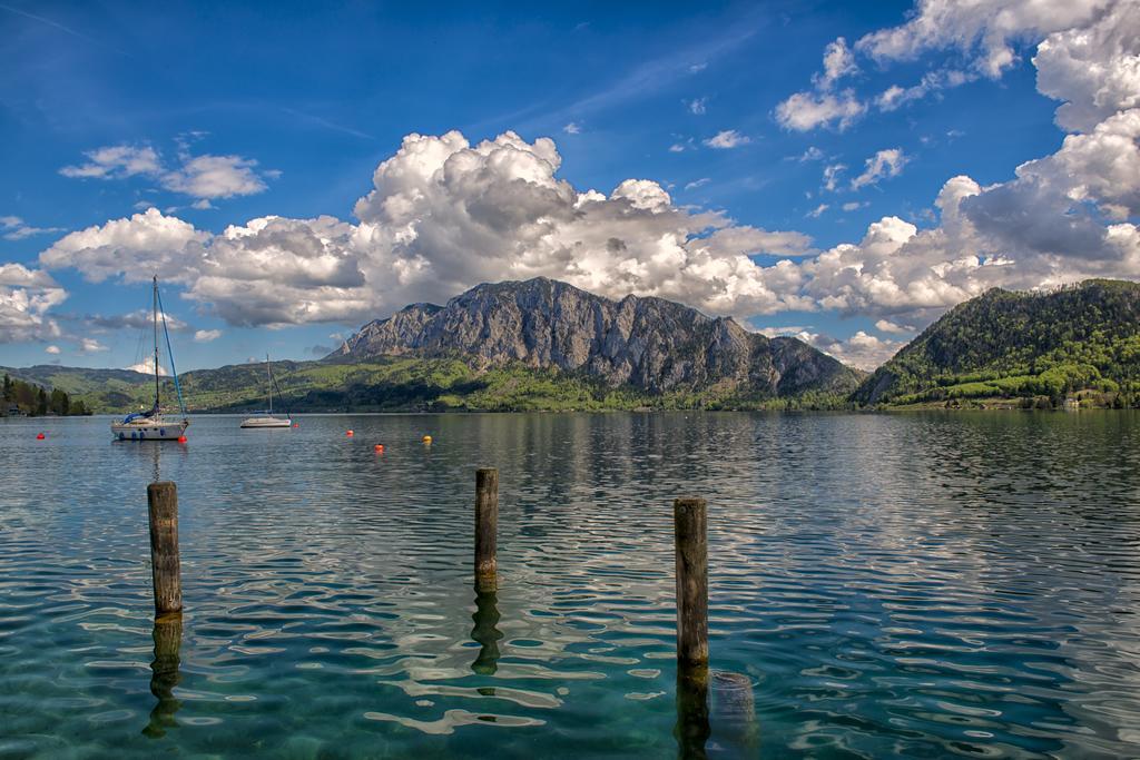 Gasthaus Pension Zur Nixe Steinbach am Attersee Exterior foto