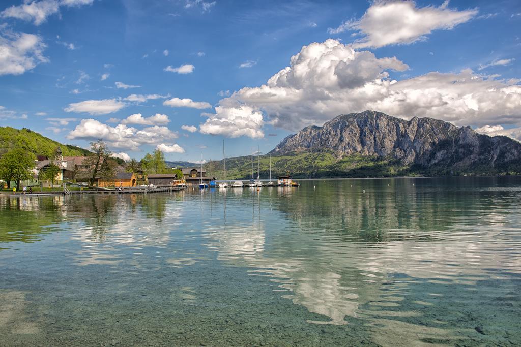 Gasthaus Pension Zur Nixe Steinbach am Attersee Exterior foto